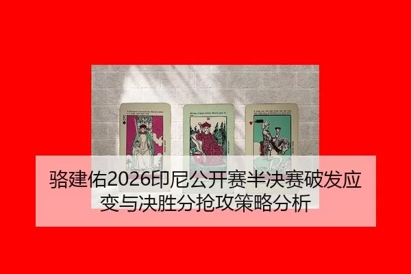 骆建佑2026印尼公开赛半决赛破发应变与决胜分抢攻策略分析